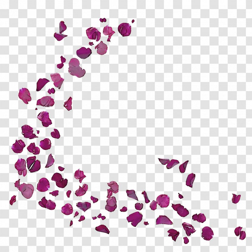 Pink Violet Purple Magenta Heart - Petal Plant Transparent PNG