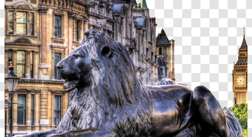 Buckingham Palace Of Westminster Big Ben Trafalgar Square Tower London - Foreign Construction And Lion Sculpture Transparent PNG