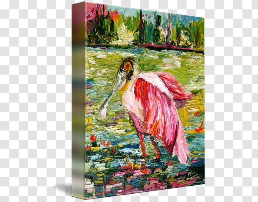 Painting Stork Acrylic Paint Bird - Resin Transparent PNG