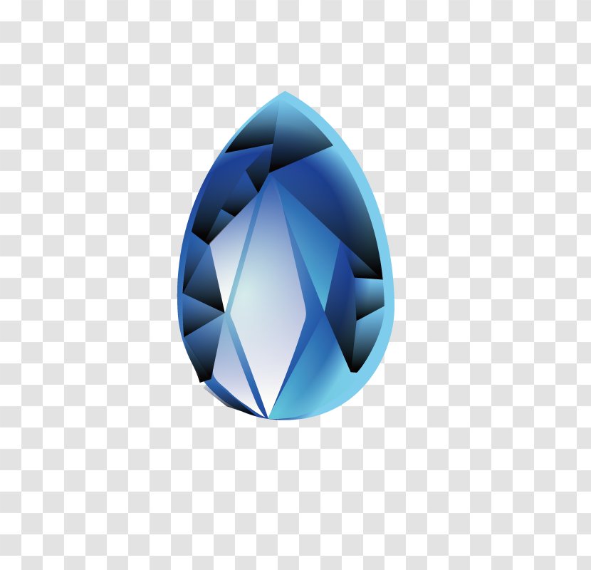 Diamond Gemstone Sapphire - Azure Transparent PNG