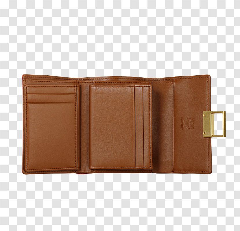 Wallet Leather - Brown - Tri Fold Transparent PNG