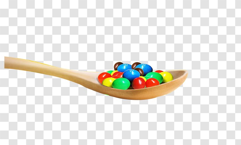 Tableware - Skittles Was Inside A Wooden Spoon Transparent PNG