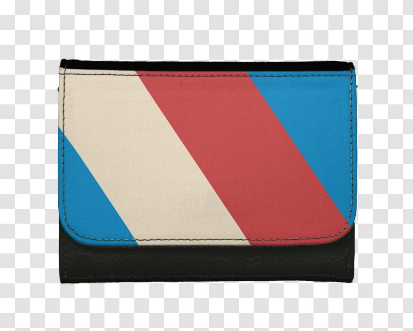 Wallet Rectangle - Electric Blue - Diagonal Stripes Transparent PNG