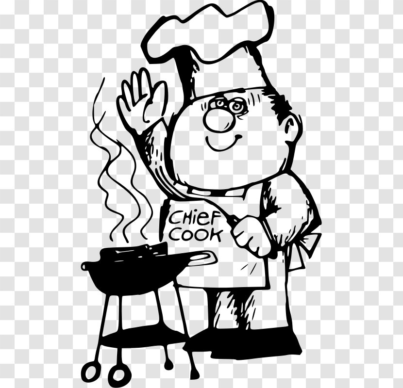 Barbecue Ribs Chef Clip Art - Line Transparent PNG