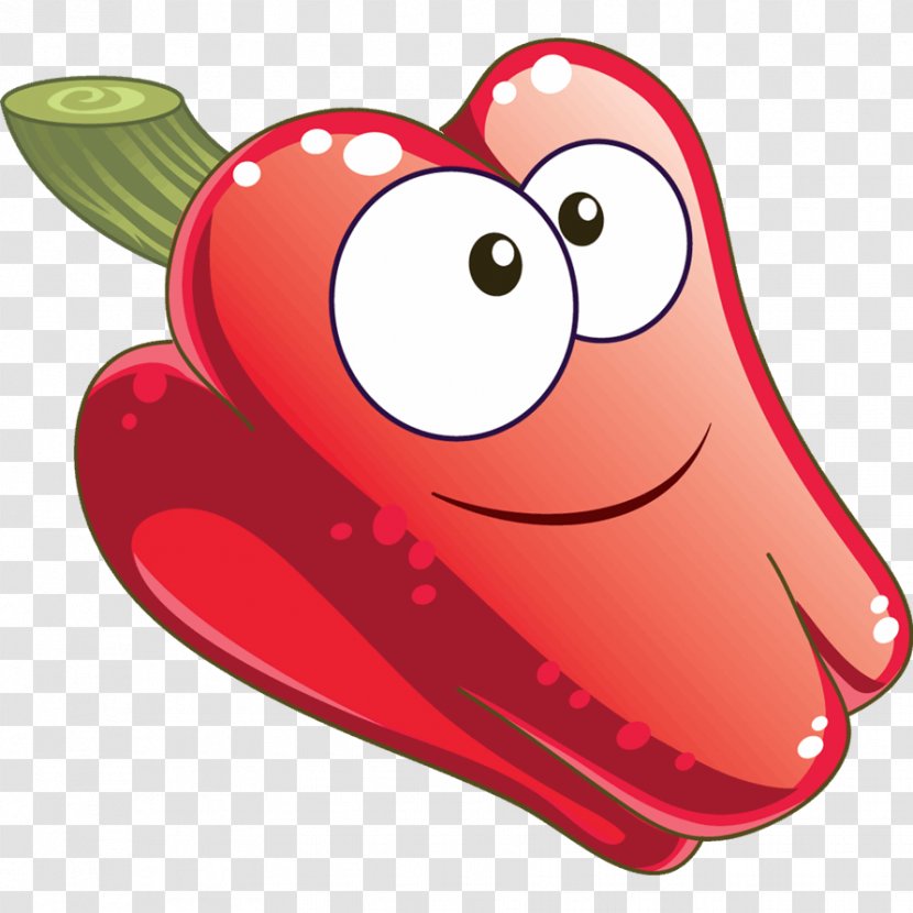 Capsicum Sticker Bell Pepper Child Strawberry - Silhouette Transparent PNG