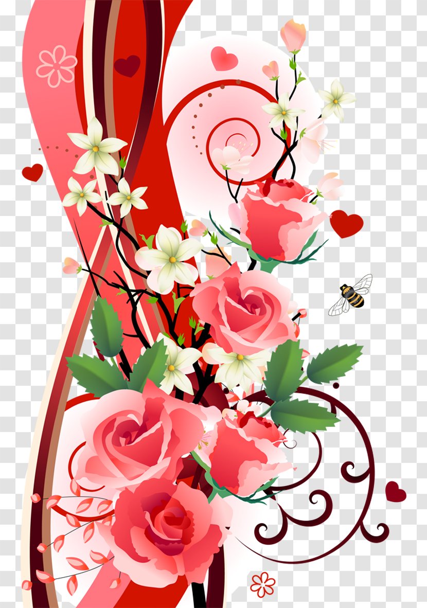 Border Flowers Garden Roses Paper - Plant - на прозрачном фоне Transparent PNG