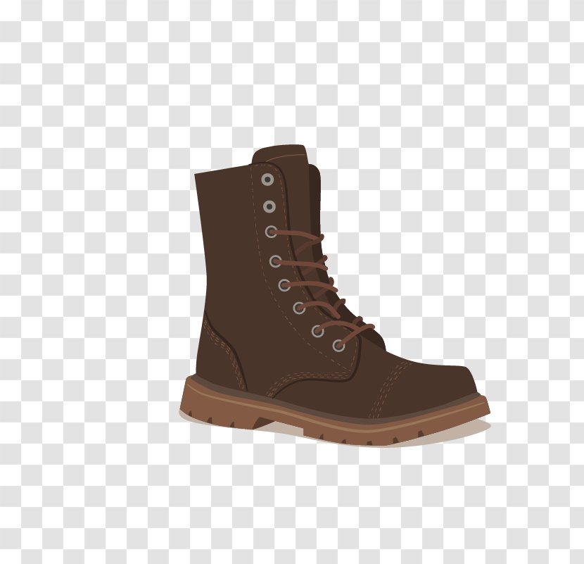 Shoe Boot Footwear Sneakers - Elegance - Vector Brown Boots Martin Transparent PNG
