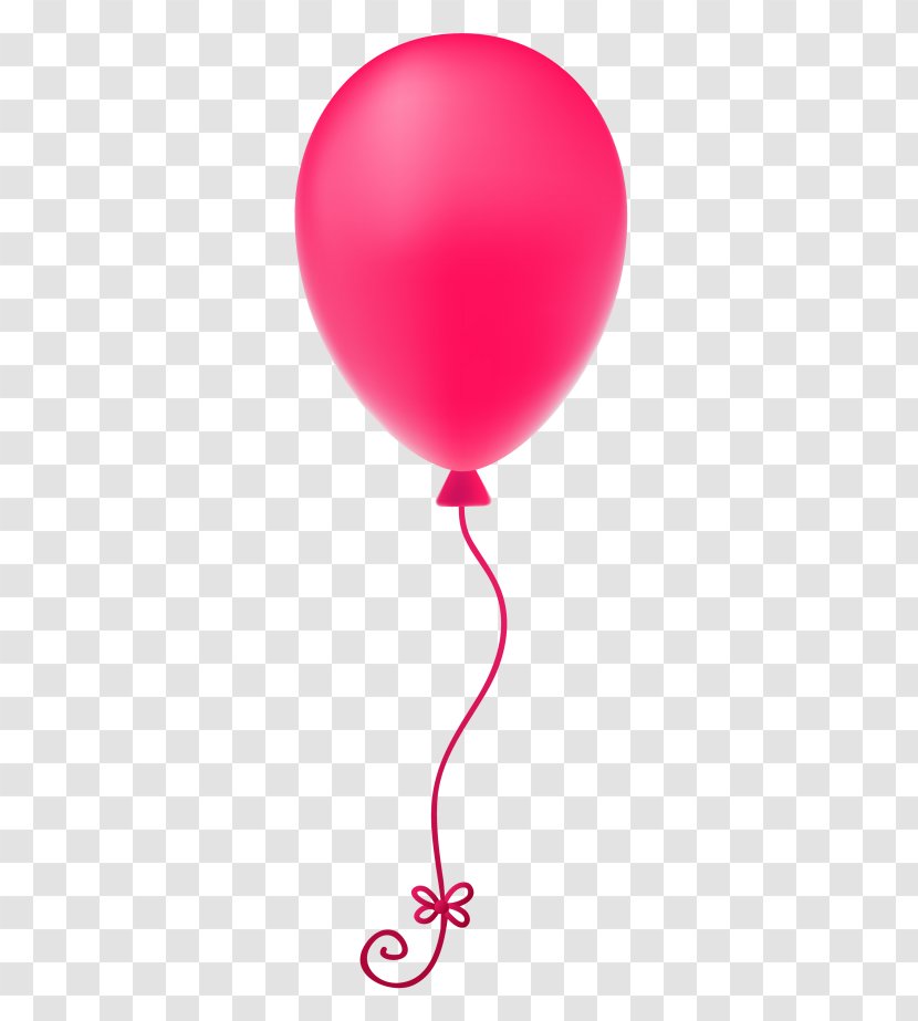 Balloon Pink Party Horn Clip Art - Magenta - Balloons Transparent PNG