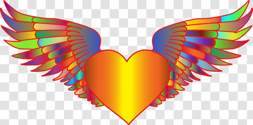 Clip Art - Heart - Flying Transparent PNG