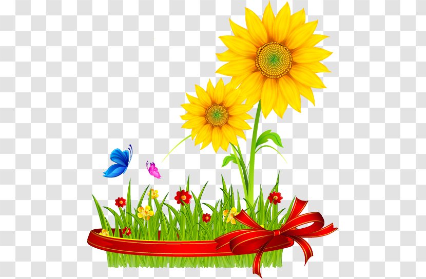 Mothers Day Wish Quotation Telugu - Child - Cartoon Sunflower Fresh Spring Flowers Transparent PNG