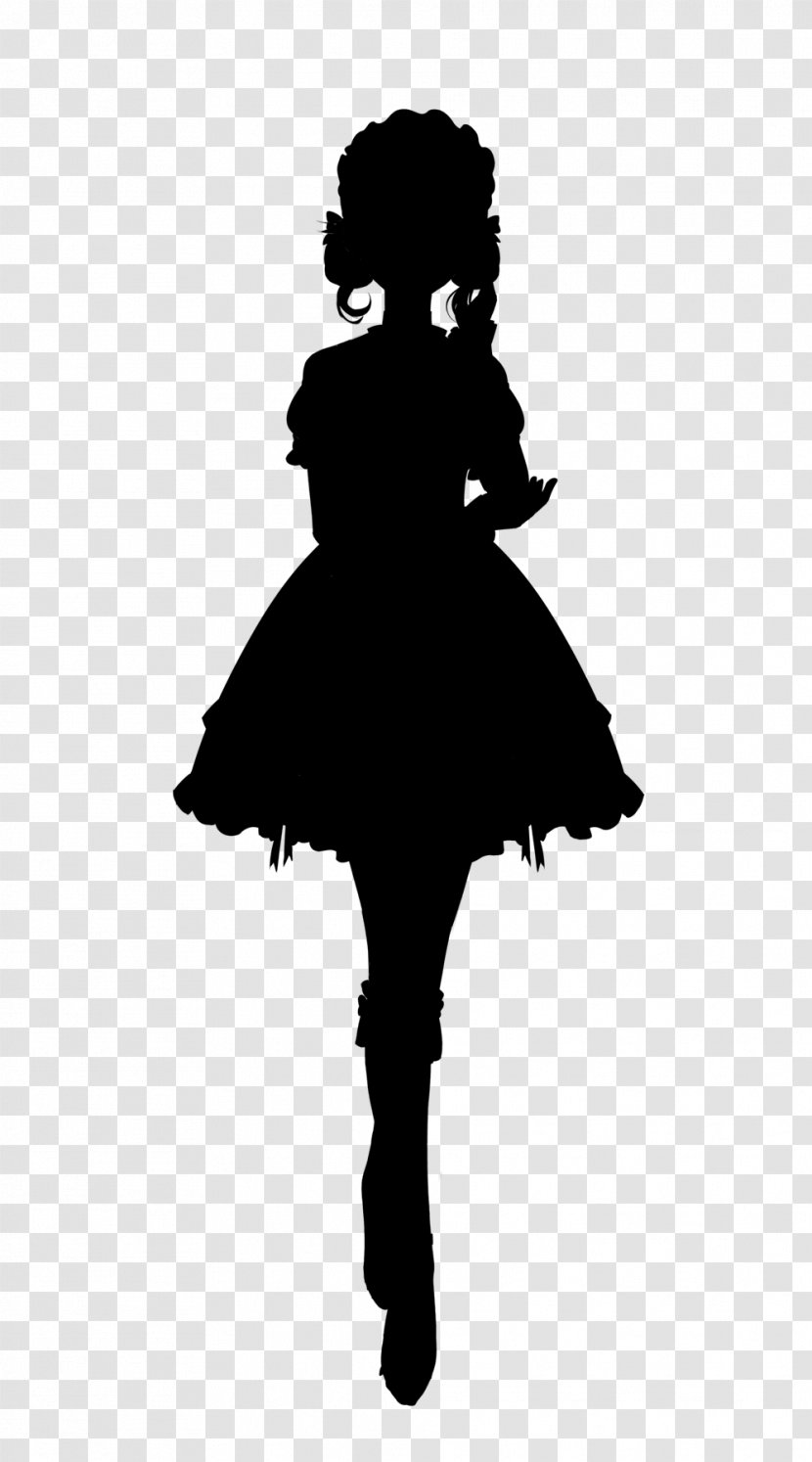 Character Silhouette Fiction Black M - Dress - Little Transparent PNG