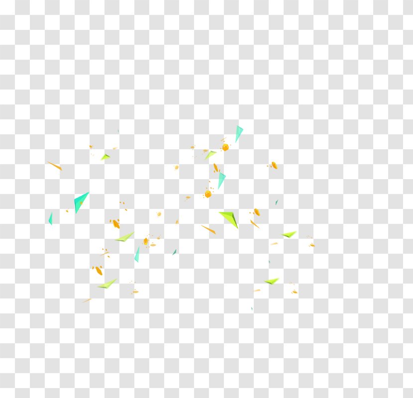 Yellow Angle Pattern - Symmetry - Confetti Transparent PNG