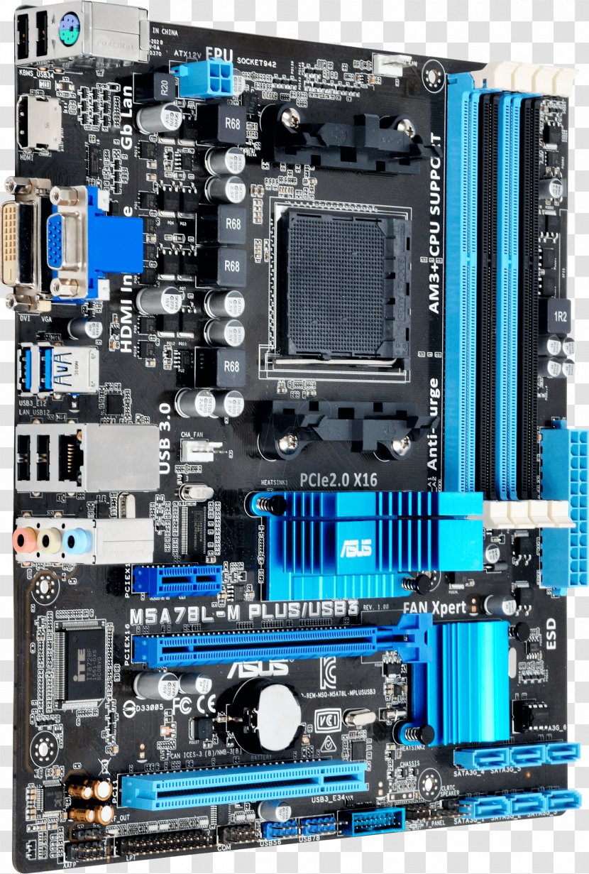 MicroATX Socket AM3+ Motherboard - Cpu Transparent PNG