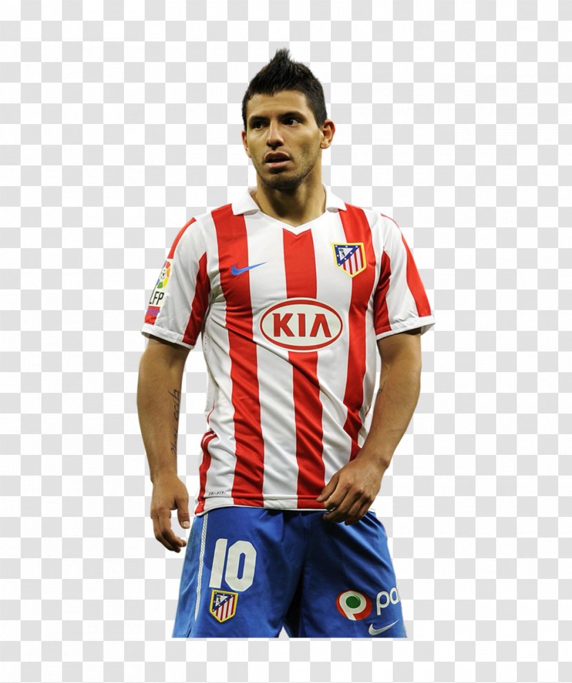 Sergio Agüero Atlético Madrid Real C.F. Jersey Manchester City F.C. - Football Transparent PNG