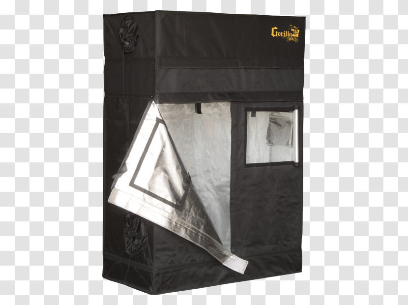 Gorilla Grow Tent SHORTY Growroom Hydroponics - BRAND LINE ANGLE Transparent PNG