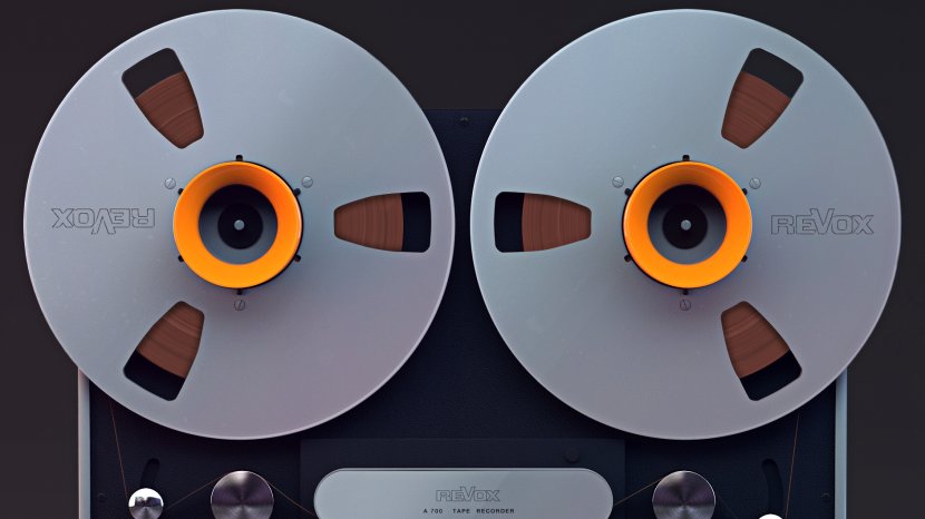 Revox Tape Recorder Compact Cassette Reel-to-reel Audio Recording Studer - Silhouette - TAPE Transparent PNG