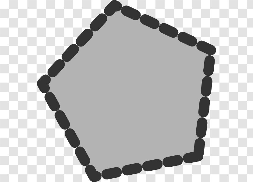Polygon Clip Art - Black - Polygons Cliparts Borders Transparent PNG