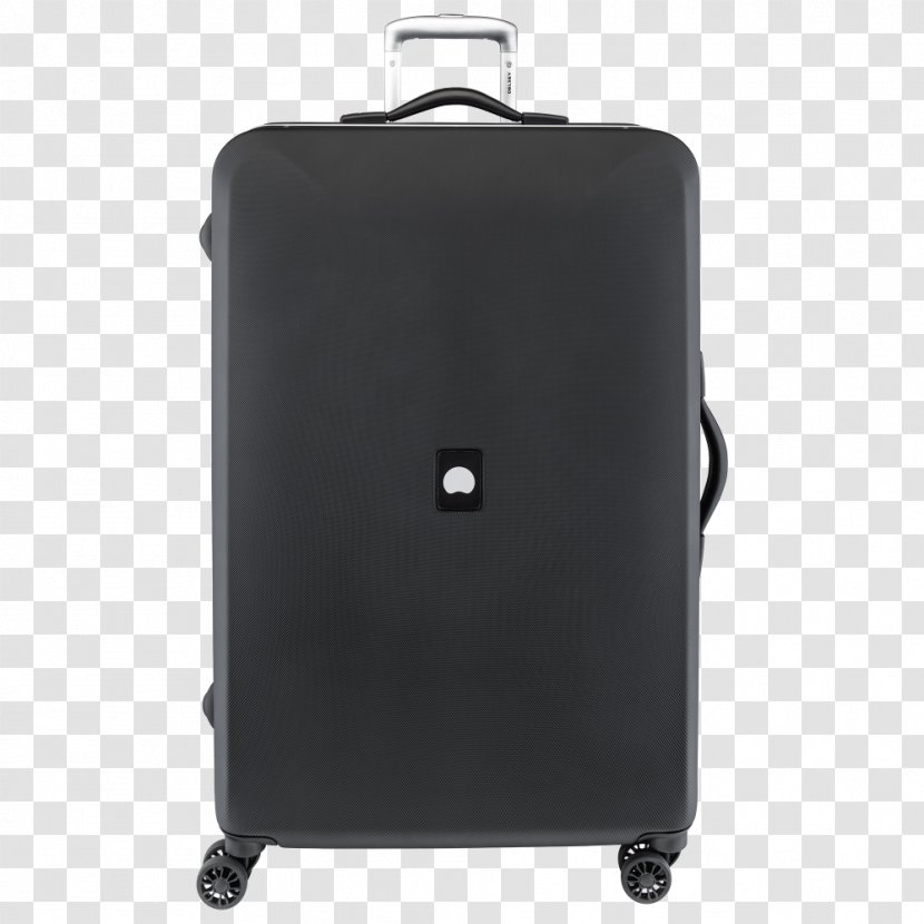 Suitcase Delsey Trolley Baggage Black Transparent PNG