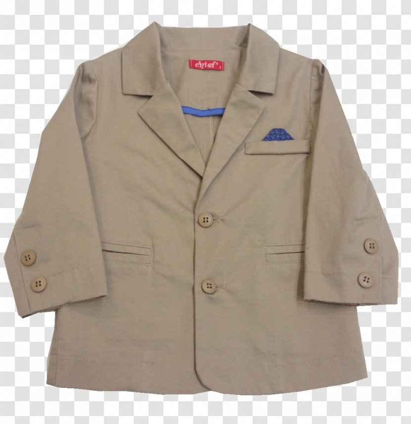 Blazer Button Sleeve Coat Beige - Barnes Noble Transparent PNG