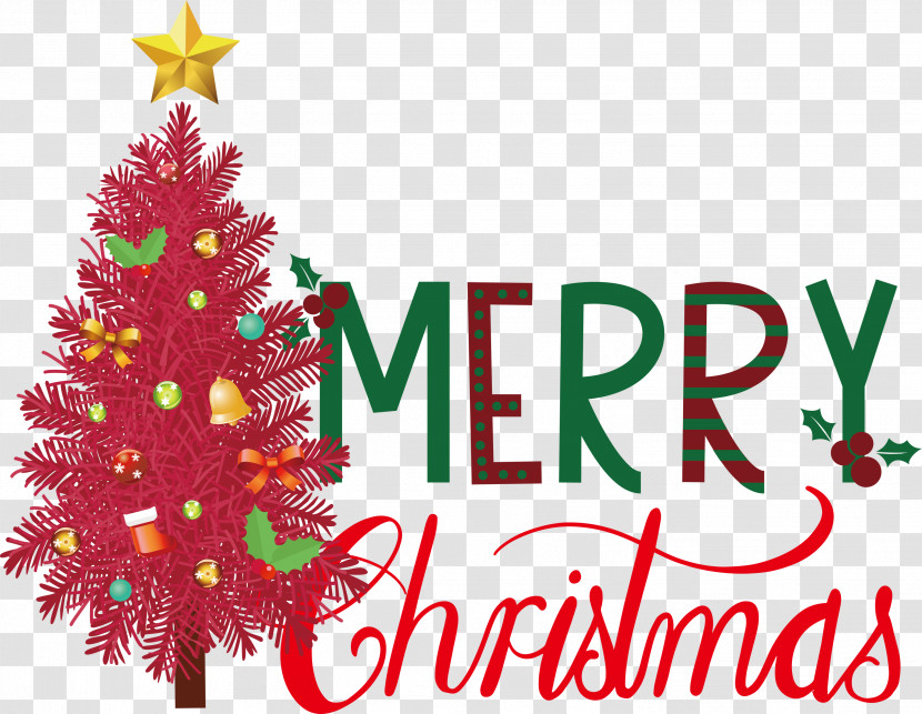 Merry Christmas Christmas Tree Transparent PNG