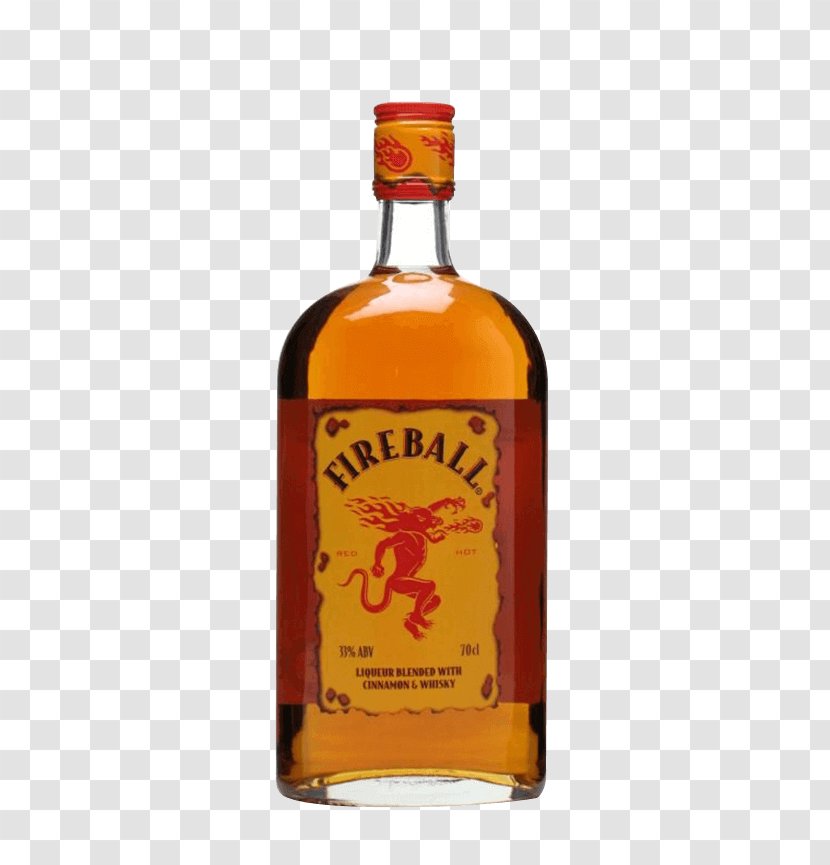 Fireball Cinnamon Whisky Whiskey Canadian Distilled Beverage Cocktail - Sazerac Company Transparent PNG