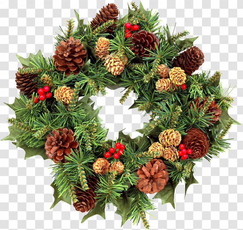Christmas Decoration Wreath Garland Clip Art - Ornament Transparent PNG
