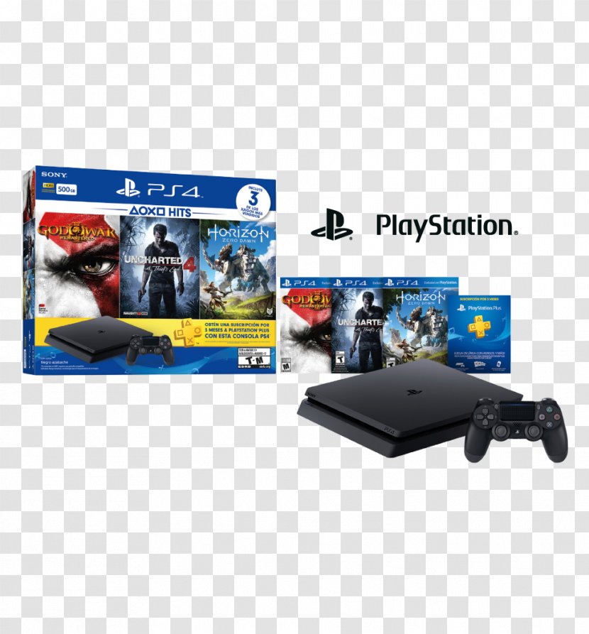 Sony PlayStation 4 Slim God Of War III Horizon Zero Dawn - Electronics Accessory - Uncharted Waters Ii New Horizons Transparent PNG