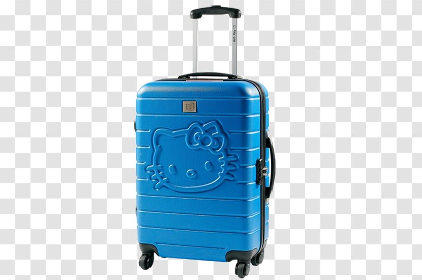 Suitcase Samsonite Bag Trolley Travel - Electric Blue Transparent PNG