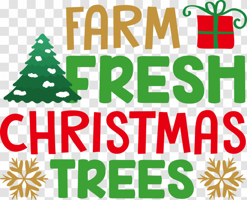 Farm Fresh Christmas Trees Christmas Tree Transparent PNG