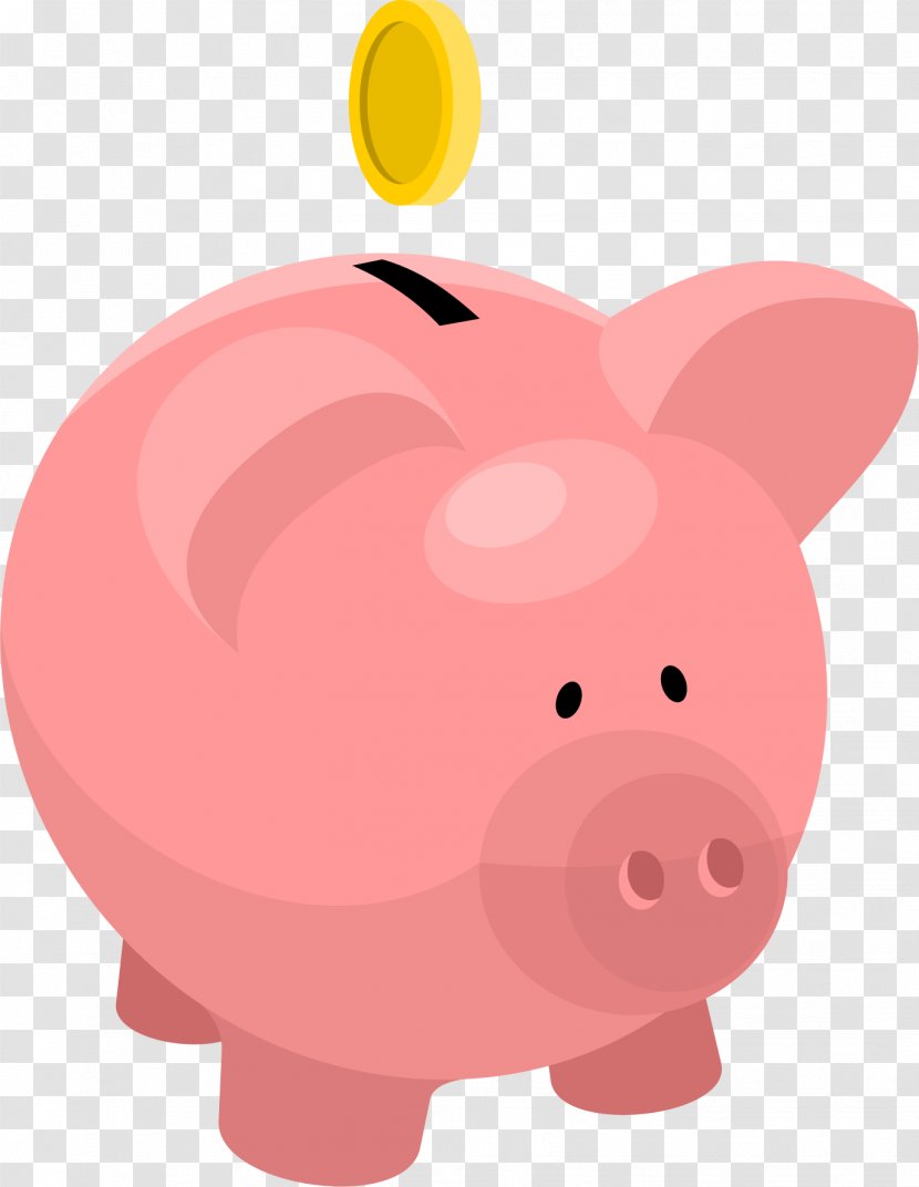 Piggy Bank Clip Art - Nose - Vector Transparent PNG