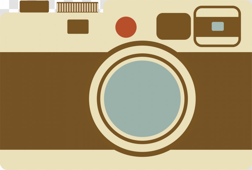 Camera Lens Sticker Polaroid - Coffee Retro Transparent PNG