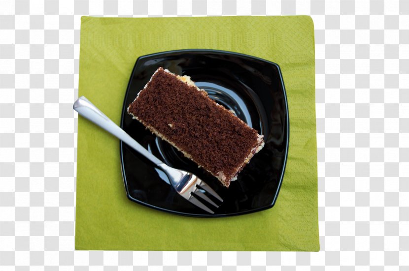 Chocolate Cake Tiramisu Napkin - Dinner Plate Of Transparent PNG