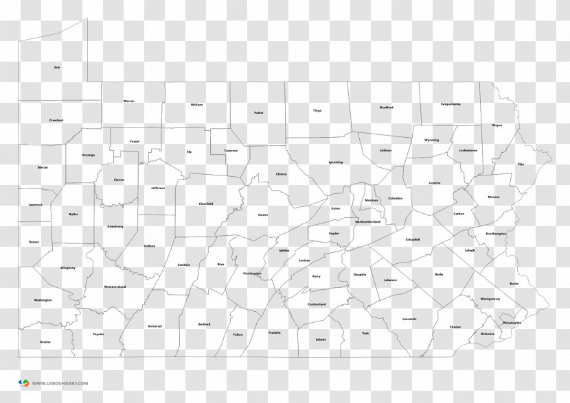 Blank Map To Pennsylvania World - Flower Transparent PNG