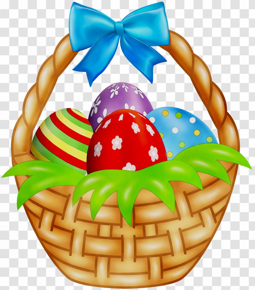 Easter Basket Egg Clip Art Image Transparent PNG