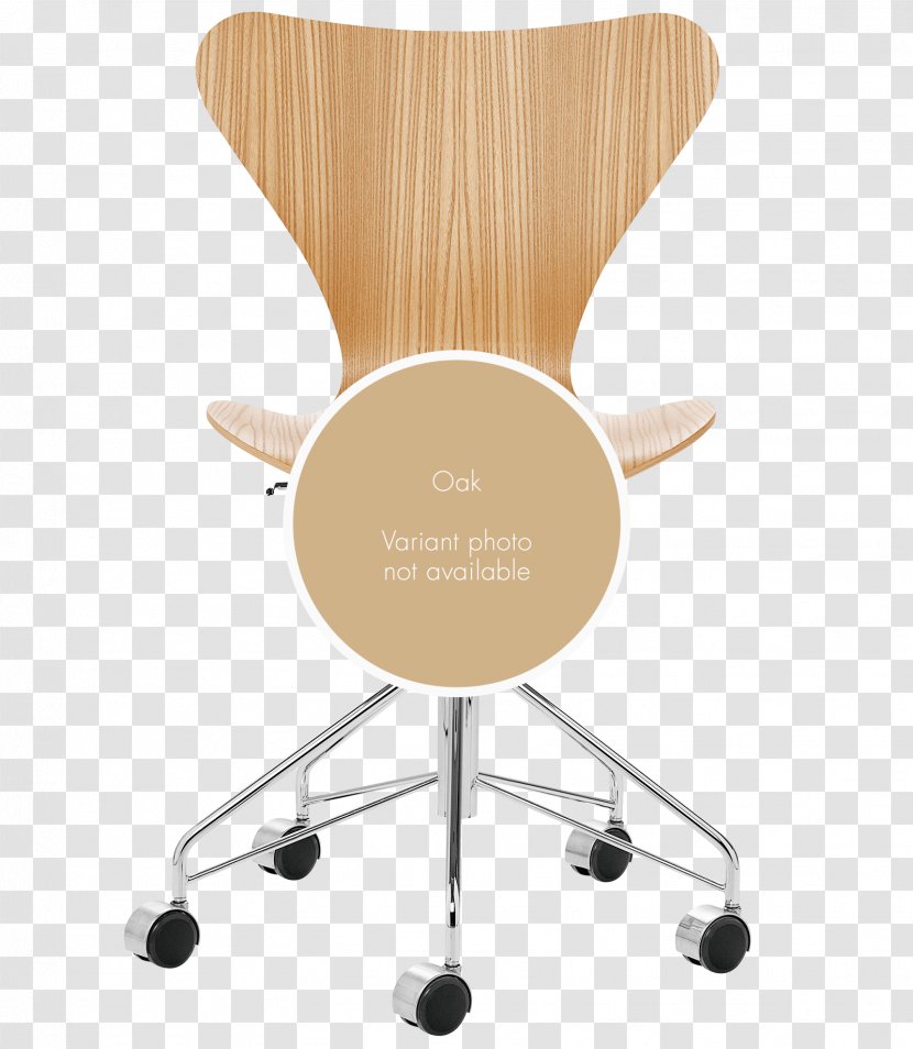 Model 3107 Chair Ant Egg Fritz Hansen - Oak Transparent PNG