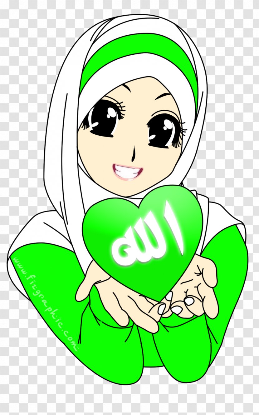 Islam Muslim Cartoon Hijab Clip Art - Frame Transparent PNG