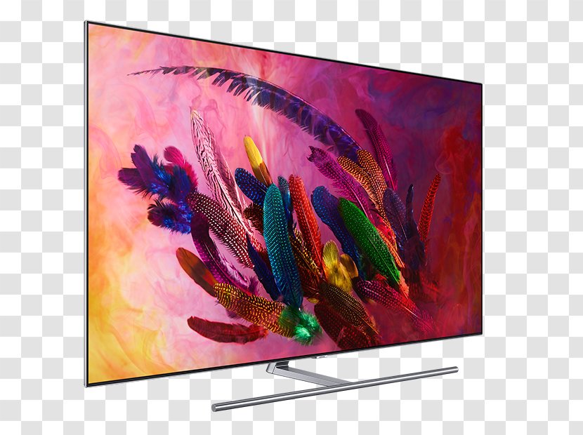 4K Resolution Smart TV Quantum Dot Display Samsung Q7FN - Television Transparent PNG