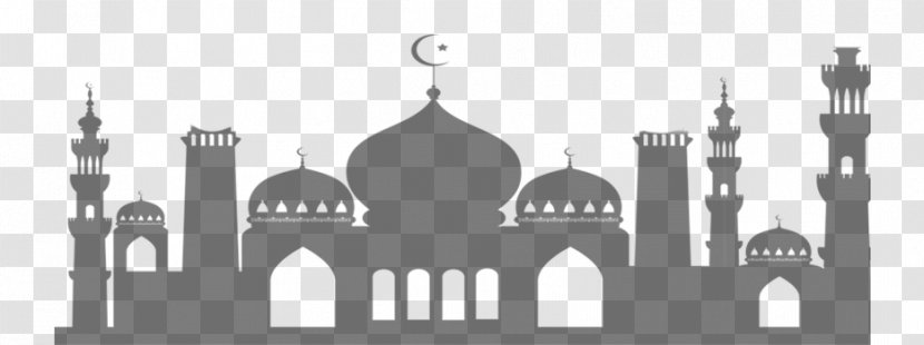Badshahi Mosque Mecca Islam - Monochrome Transparent PNG