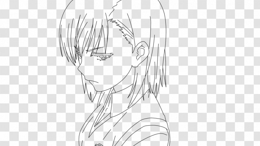 Drawing Line Art Hair Arm Sketch - Cartoon - Misaka Transparent PNG