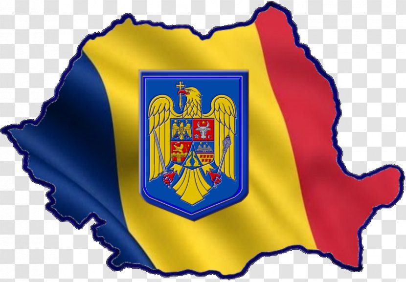 Flag Of Romania Tricolour Map Transparent PNG