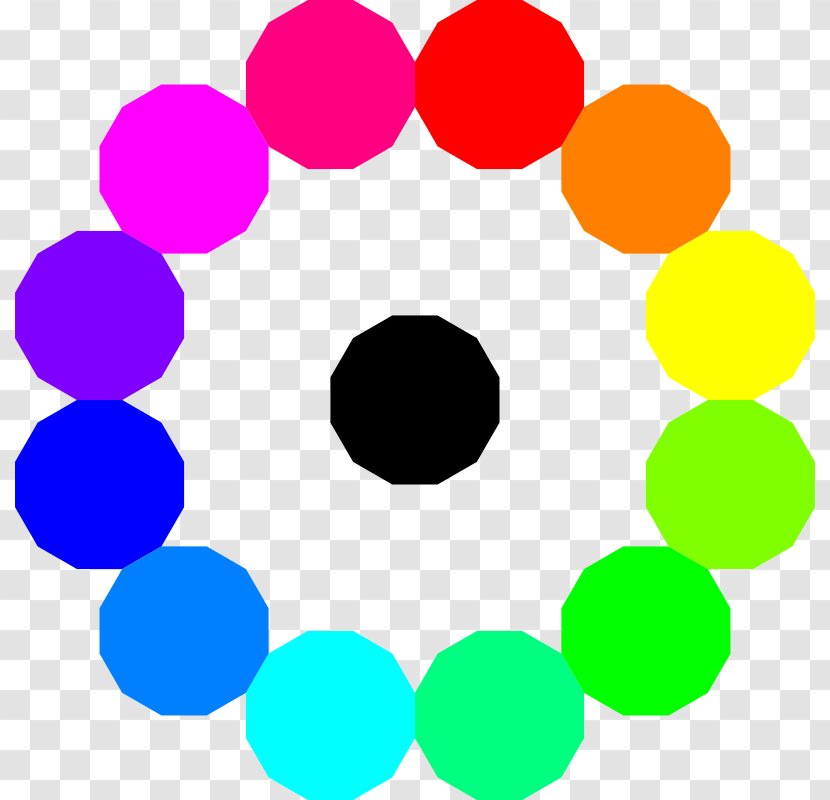 Rainbow Circle Color Wheel Clip Art - Starburst Sign Template Transparent PNG