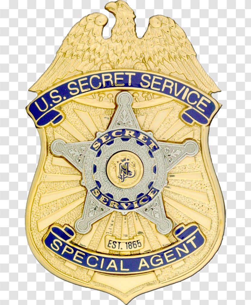 United States Secret Service Federal Protective Special Agent Badge - Badges Transparent PNG