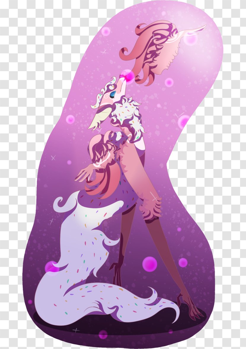 Cartoon Violet Legendary Creature - Purple - Pink Confetti Transparent PNG