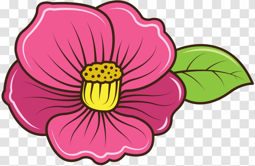 Pansy Clip Art Cut Flowers Cartoon Pink M - Botany Transparent PNG