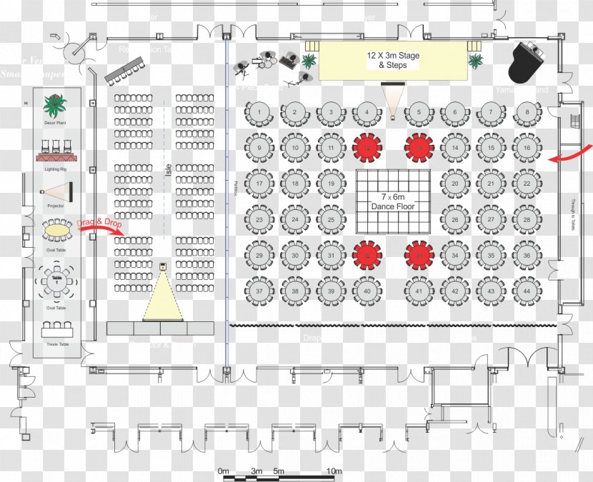 Floor Plan Event Management Page Layout - Stage Transparent PNG