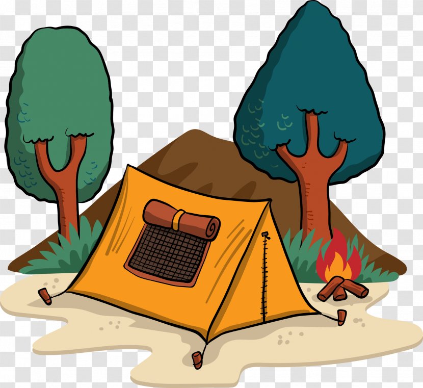 Camping Tent Vecteur - Art - Field Tents Transparent PNG