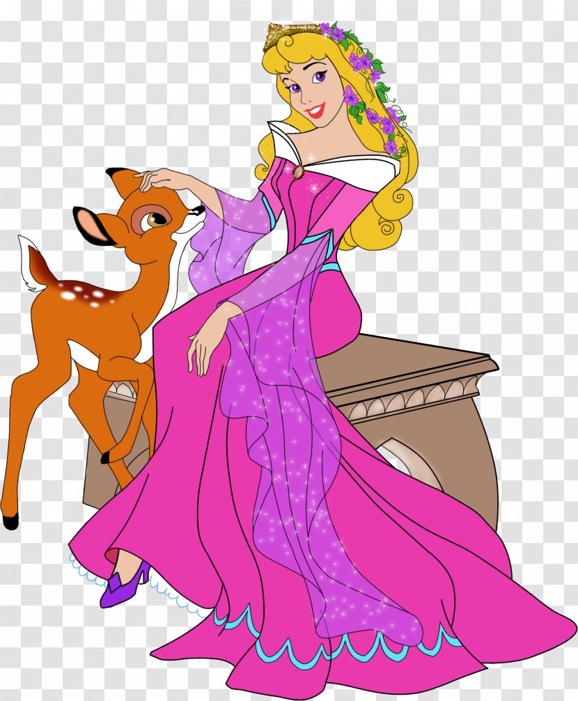 Princess Aurora Rapunzel Jasmine Belle Clip Art - Pink - Sleeping Beauty Transparent PNG