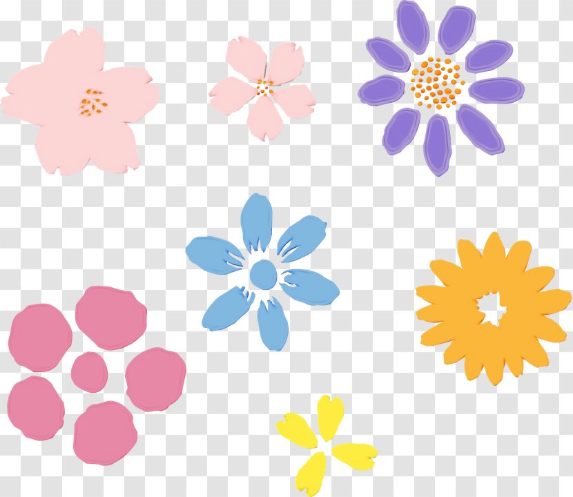 Floral Flower Background - Wildflower - Pedicel Transparent PNG