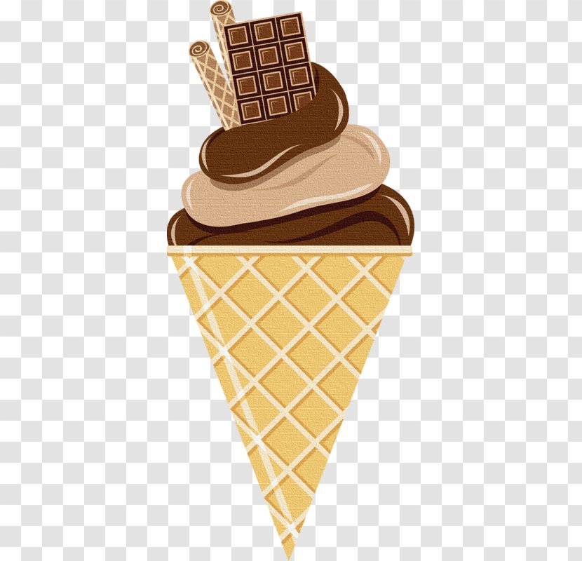 Ice Cream Cones Sundae Chocolate Pop - Cone Transparent PNG