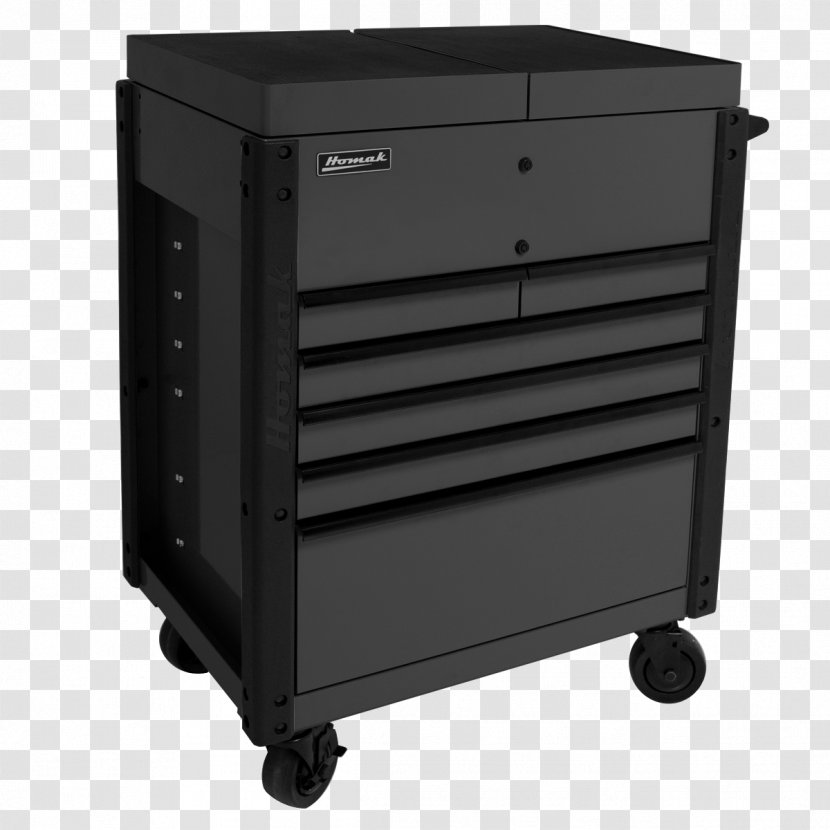 Drawer Tool Boxes Homak Mfg Co Inc Cabinetry - Silhouette - Rubbermaid Wagon Cart Transparent PNG